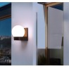 Lâmpada moderna em forma de bola - luz de parede ao ar livre