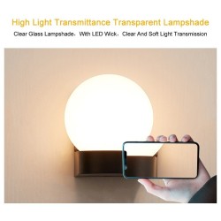 Lâmpada moderna em forma de bola - luz de parede ao ar livre