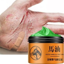 Pomada de óleo de cavalo - creme reparador de mãos / pés - hidratante