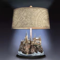 Castelo de resina retrô - enfeite - luminária de mesa - LED