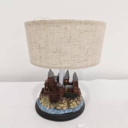 Retro resin castle - ornament - table lamp - LEDLights & lighting
