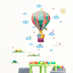Decorative wall stickers - colorful balloons / clouds / animalsWall stickers