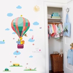 Decorative wall stickers - colorful balloons / clouds / animalsWall stickers