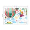 Decorative wall stickers - colorful balloons / clouds / animalsWall stickers
