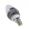 E12 E14 3W RGB LED 15 - lâmpada de vela com controle remoto - mudança de cor