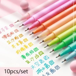 Caneta de gel colorida - marcador - 10 cores