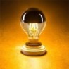 Lâmpada LED - bolha de espelho G45 ouro - regulável - branco quente - 4W - E12 - E14 - 10 peças