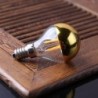 Lâmpada LED - bolha de espelho G45 ouro - regulável - branco quente - 4W - E12 - E14 - 10 peças