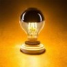 Lâmpada LED - globo espelhado prata G45 - regulável - branco quente - 4W - E12 - E14 - E26 - E27 - 10 peças