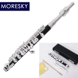 MORESKY - mini piccolo - flauta C-key - cuproníquel - banhado a prata