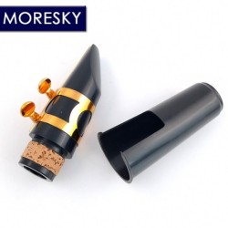 MORESKY - BB clarinet - 17 keys - with reeds - gold lacquer - blackMusical Instruments