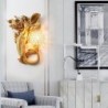 Luminária de parede de cristal luxuoso - sereia de ouro com bola