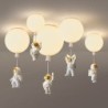 Estilo nórdico - luminária de teto em forma de balão - com astronauta - LED