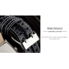 SINOBI - relógio de quartzo masculino da moda - fuso horário duplo - pulseira de couro