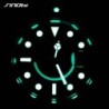 SINOBI - relógio de quartzo esportivo clássico - mostrador luminoso - aço inoxidável