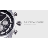 SINOBI - elegante relógio de quartzo multifuncional - cronógrafo - pulseira de couro