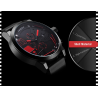 SINOBI - relógio de quartzo elegante - pulseira de silicone - fio de metal
