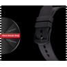 SINOBI - relógio de quartzo elegante - pulseira de silicone - fio de metal