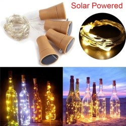 Rolha de garrafa movida a energia solar - guirlanda - LED - luz noturna