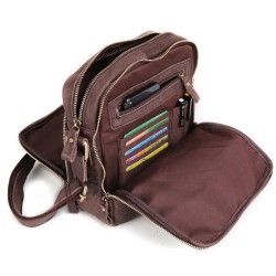 Bolsa de ombro pequena elegante - couro genuíno