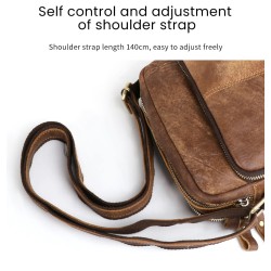 Bolsa de ombro pequena elegante - couro genuíno