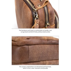 Bolsa de ombro pequena elegante - couro genuíno