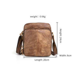 Bolsa de ombro pequena elegante - couro genuíno