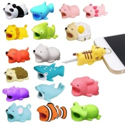 Proteção do cabo de carregamento USB - formato de animais