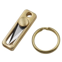 Mini pocket knife - sliding - foldable - with key ringKeyrings
