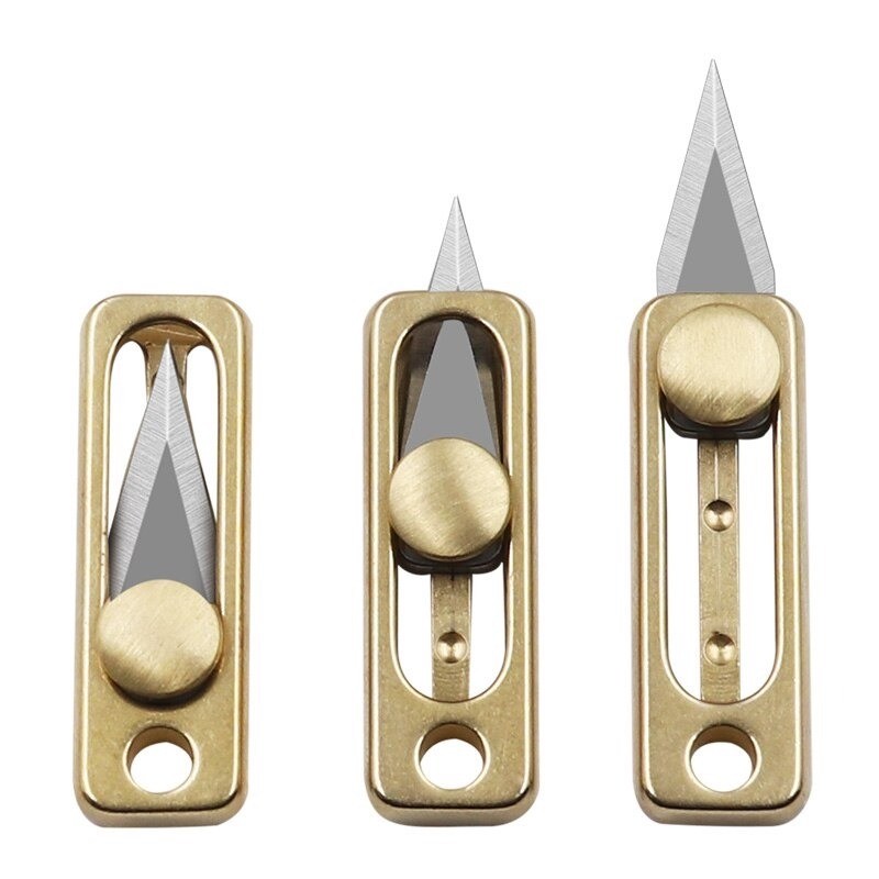 Mini pocket knife - sliding - foldable - with key ringKeyrings