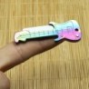 Mini canivete - dobrável - formato de guitarra - aço inoxidável