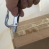 Minifaca multifuncional - com abridor de garrafas / mosquetão - aço inoxidável