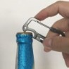 Minifaca multifuncional - com abridor de garrafas / mosquetão - aço inoxidável