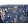 Vintage short denim jacket - with diamonds / holesJackets