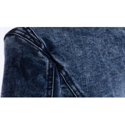 Jaqueta jeans curta elegante - com lantejoulas / cristais - slim
