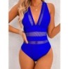 Fato de banho sexy de uma peça - com push up - decoração de rede