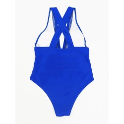 Sexy one piece swimsuit - with push up - net decorationBeachwear