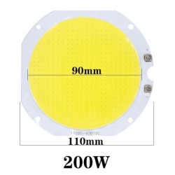Chip de lâmpada LED COB - alta potência - branco frio - 200W - 300W - 400W - 500W - 600W