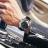 Jaragar - luxuoso relógio esportivo automático - mostrador geométrico triangular - pulseira de couro genuíno