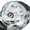 Jaragar - luxurious automatic sports watch - geometric triangle dial - genuine leather strapWatches