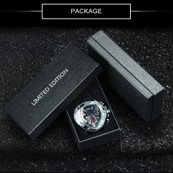 Jaragar - luxuoso relógio esportivo automático - mostrador geométrico triangular - pulseira de couro genuíno