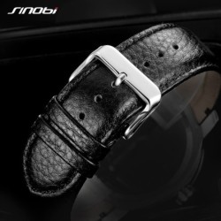 SINOBI - relógio de quartzo criativo na moda - à prova d'água - pulseira de couro