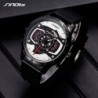 SINOBI - elegante relógio de quartzo criativo - pulseira de borracha