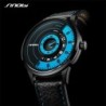 SINOBI - relógio de quartzo criativo e elegante - pulseira de couro