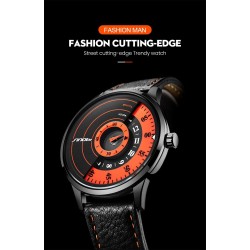 SINOBI - relógio de quartzo criativo e elegante - pulseira de couro