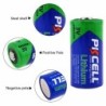 PKCELL - CR123A Li-MnO2 lithium battery - 1500mAh - 3V - 12 piecesBattery