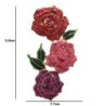 Broche de luxo - grandes flores de cristal