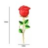 Classic red rose broochBrooches