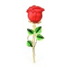 broche de rosa vermelha clássico