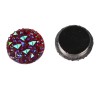 Broche de cristal redondo exótico - alfinete com ímã